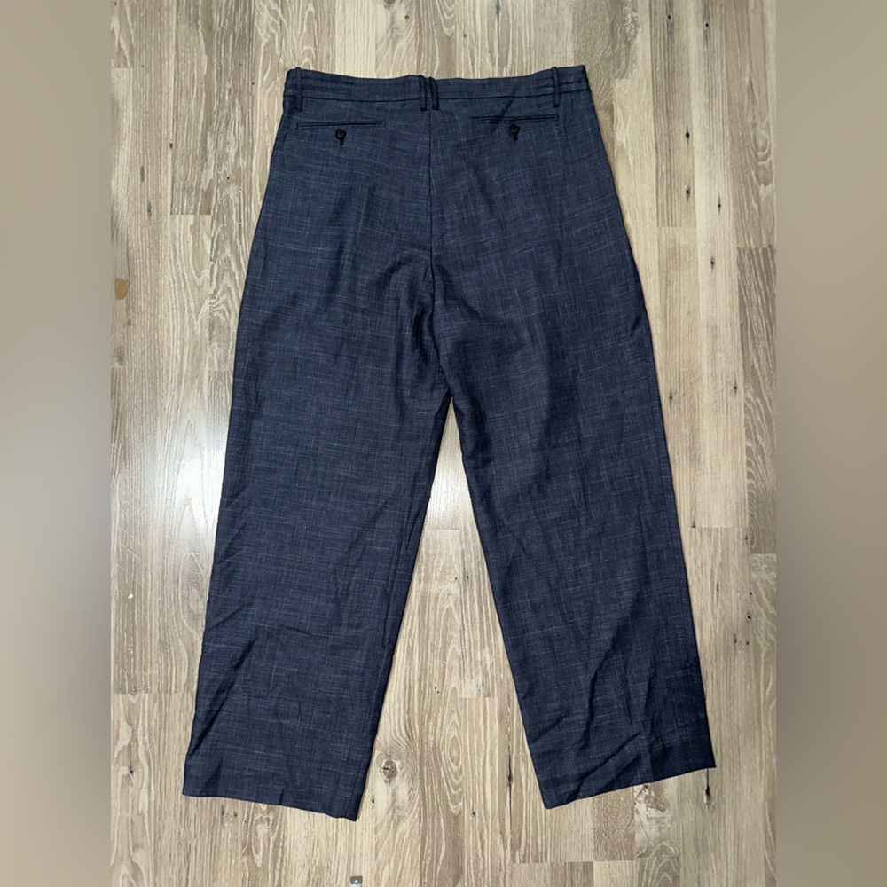 The Row Dark‎ Chambray Wide Leg Trouser Medium - Picture 2 of 11